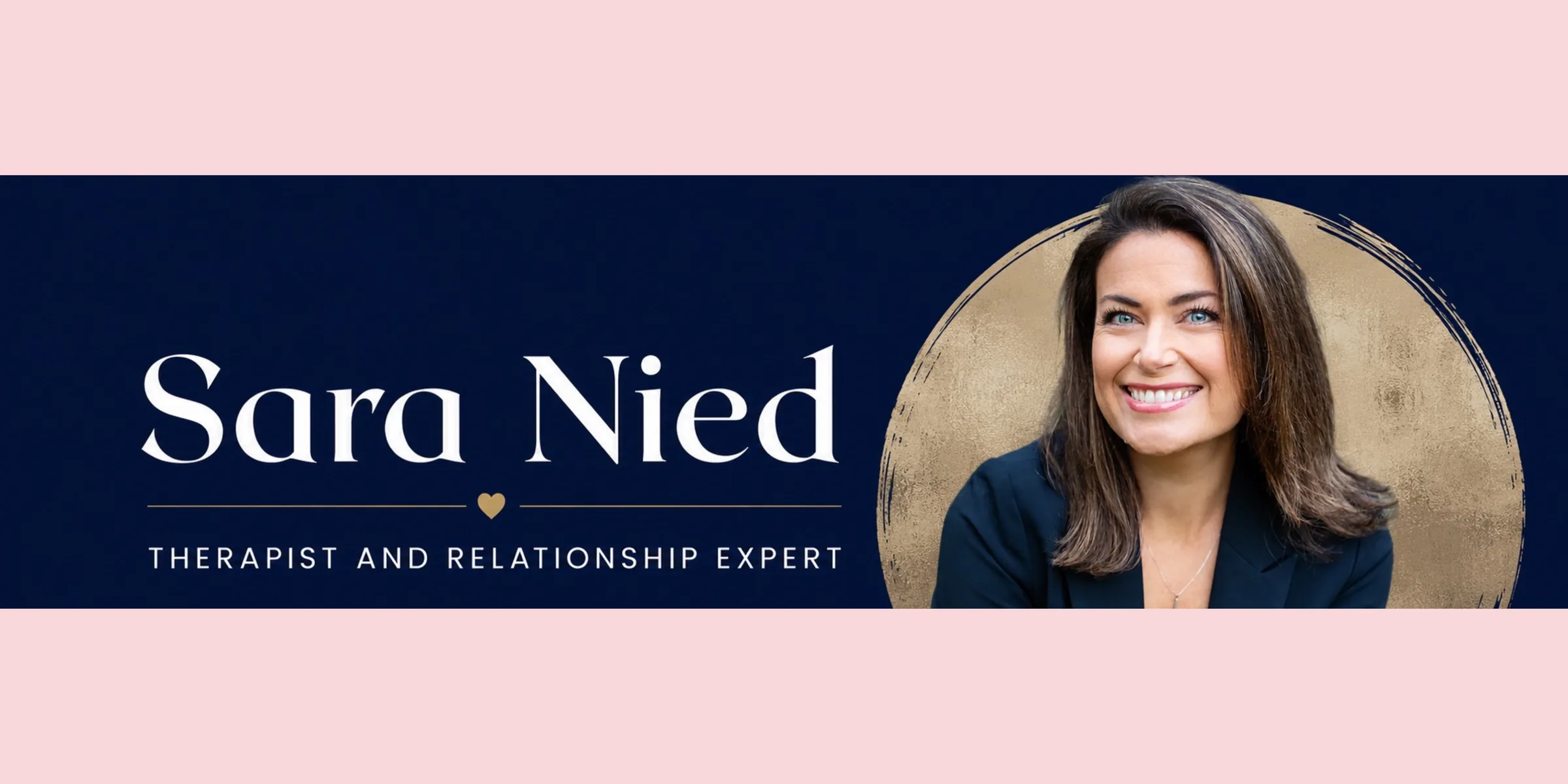 Sara Nied, therapist and relationship expert, smiling in professional portrait photo.